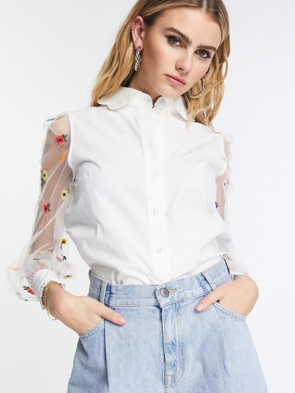 Never Fully Dressed Floral Embroidered Blouse